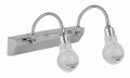 ACRYLIC LED LAMPA KINKIET 2X2W LED CHROM TRANSPARENT | Candellux 22-27047