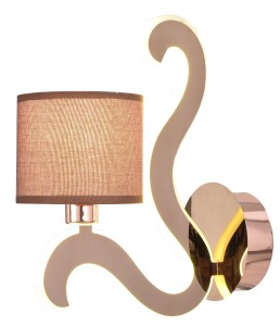 AMBROSIA 3 LAMPA KINKIET 1X40W E14 + 6W LED MIEDZIANY | Candellux 21-33499