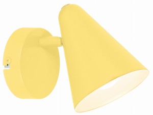 AMOR LAMPA KINKIET 1X40W E14 BANANOWY | Candellux 91-68774