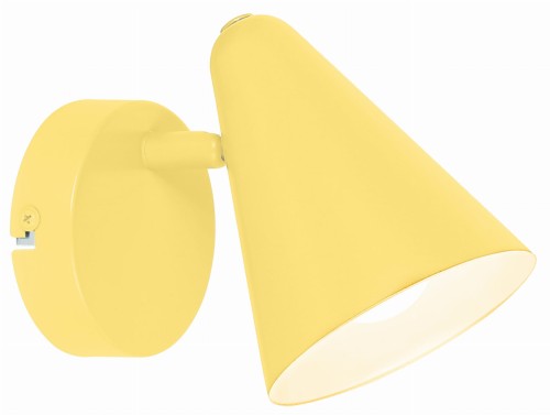 AMOR LAMPA KINKIET 1X40W E14 BANANOWY | Candellux 91-68774