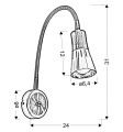 ARENA LAMPA KINKIET WYSIĘGNIK 1*40W R50 E14 ZŁOTO PATYN | Candellux 91-84470