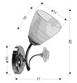 ARIAM LAMPA KINKIET 1X40W E27 BIAŁY | Candellux 21-77011