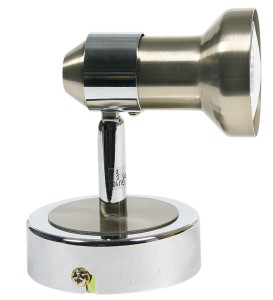 ARKON LAMPA KINKIET 1X50W GU10 SAT NIKIEL+CHROM BEZ ŻARÓWEK | Candellux 91-59574