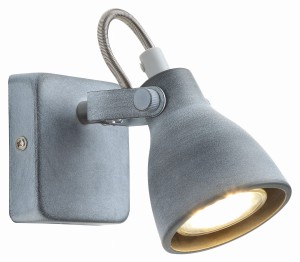 ASH LAMPA KINKIET 1X40W GU10 SZARY MAT | Candellux 91-64394