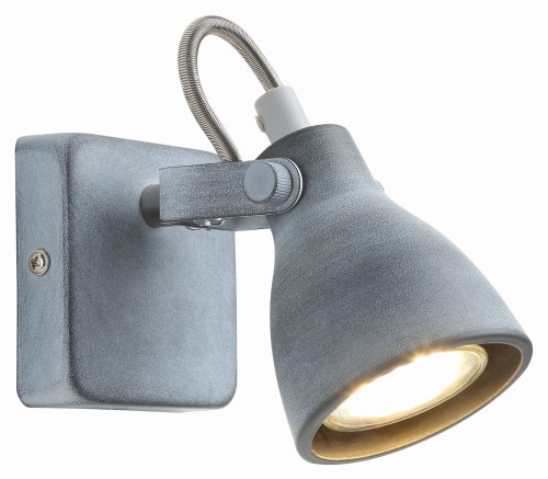 ASH LAMPA KINKIET 1X40W GU10 SZARY MAT | Candellux 91-64394