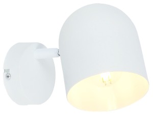 AZURO LAMPA KINKIET 1X40W E27 BIAŁY | Candellux 91-63243