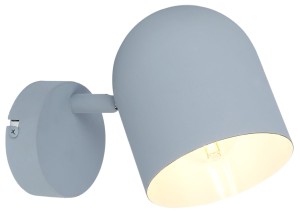 AZURO LAMPA KINKIET 1X40W E27 SZARY MAT | Candellux 91-63205