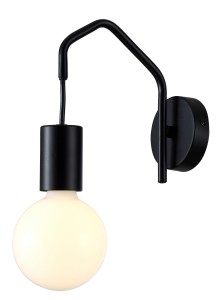 BASSO LAMPA KINKIET 1X40W E27 CZARNY MATOWY | Candellux 21-70999