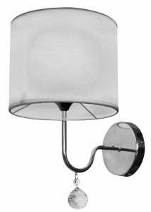 BRAVA LAMPA KINKIET D-22 1X60W E27 BIAŁY | Candellux 21-23230