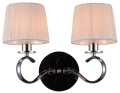 CLARA LAMPA KINKIET 2X40W E14 CHROM / BIAŁY | Candellux 22-21564