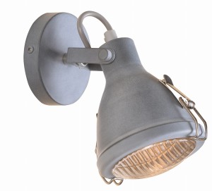 CRODO LAMPA KINKIET 1X40W E14 SZARY | Candellux 91-71101