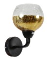 CROMINA GOLD LAMPA KINKIET 1X60W E27 CZARNY | Candellux 21-57242