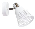 DISCOVERY LAMPA KINKIET 1X40W E14 CHROM/ BIAŁY | Candellux 91-62154