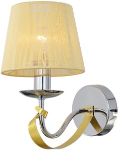 DIVA LAMPA KINKIET 1X40W E14 CHROM/ZŁOTY | Candellux 21-55040