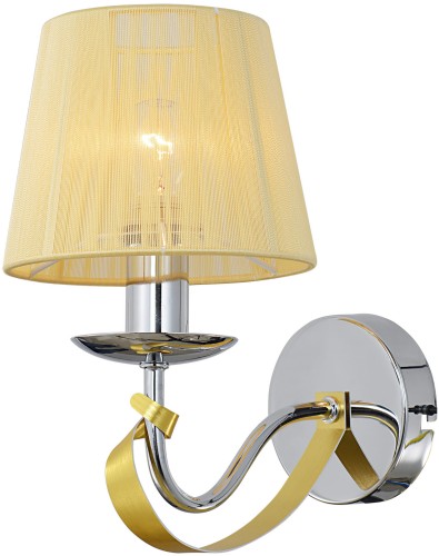 DIVA LAMPA KINKIET 1X40W E14 CHROM/ZŁOTY | Candellux 21-55040