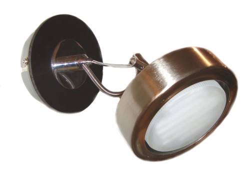 EARTH LAMPA KINKIET 1X9W GX53 ENERGO SATYNA/WENGE | Candellux 91-15788