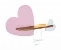 HEART LAMPA KINKIET 5W LED IQ KIDS Z PRZEWODEM Z WŁ. I WTYCZKĄ RÓŻOWY+BIAŁY | Candellux 21-84552