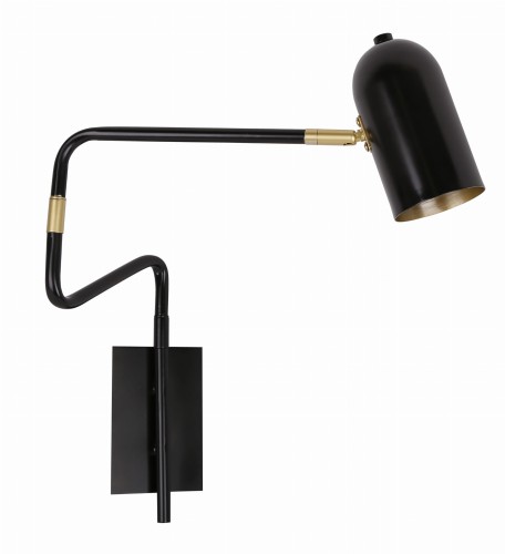 HOSTI LAMPA KINKIET 1X15W GU10 CZARNY | Candellux 21-75451