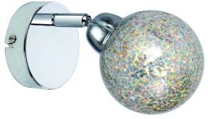 KALEIDOSCOPE LAMPA KINKIET 1X4W LED G9 CHROM | Candellux 91-61553