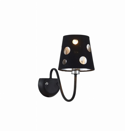 KINKIET BATLEY 1 CZARNY | Candellux 50401108