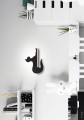 LAMPA CAT KINKIET ŚCIENNY 5W LED IQ KIDS SIEDZĄCY CZARNY | Candellux 21-75642