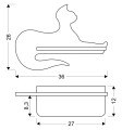 LAMPA CAT KINKIET ŚCIENNY 5W LED IQ KIDS SIEDZĄCY CZARNY | Candellux 21-75642