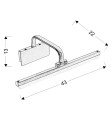 LAMPA HANG KINKIET 8W LED PATYNOWY 4000K | Candellux 21-72894