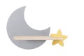 LAMPA MOON KINKIET ŚCIENNY 5W LED IQ KIDS SZARY+ZŁOTY | Candellux 21-75574