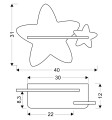 LAMPA STAR KINKIET ŚCIENNY 5W LED IQ KIDS | Candellux 21-75611