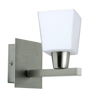 MAXIM LAMPA KINKIET 1X40W E14 NIKIEL MAT | Candellux 21-00408