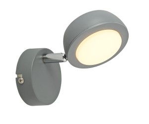MILD LAMPA KINKIET 1X6W LED SZARY 3000K | Candellux 91-66534