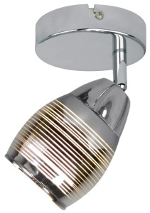 MILTON LAMPA KINKIET 1X10W E14 LED CHROM | Candellux 91-58904