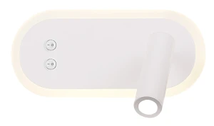 MIRACLE LAMPA KINKIET 6W+3W LED BIAŁY | Candellux 22-76014