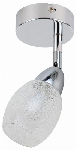 RICO LAMPA KINKIET 1X6W LED SMD GŁÓWKA OKRĄGŁA 1E Z PRZEGUBEM KD SYSTEM KLOSZ WYMIENNY CHROM/BEZBARWNY | Candellux 91-67500