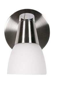 SELIA LAMPA KINKIET 1X40W G9 NIKIEL MAT/CHROM BIAŁY (BŻ) | Candellux 91-69979