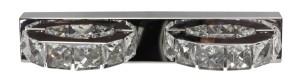 SHIPI LAMPA KINKIET 2X3W LED KRYSZTAŁKI STAL NIERDZEWNA | Candellux 22-45300