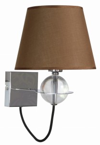 TESORO LAMPA KINKIET 1X40W E14 BRĄZOWY | Candellux 21-29539