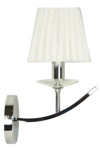 VALENCIA LAMPA KINKIET 1X40W E14 CHROM 15X36 | Candellux 21-84418