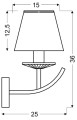 VALENCIA LAMPA KINKIET 1X40W E14 CHROM 15X36 | Candellux 21-84418