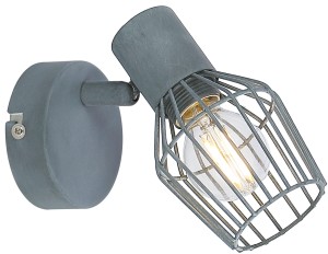 VIKING LAMPA KINKIET 1X40W E14 SZARY | Candellux 91-68002