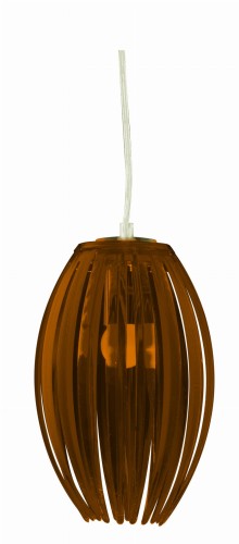 ABUKO LAMPA WISZĄCA 1X60W E27 BRĄZOWY MAŁY | Candellux 31-55043