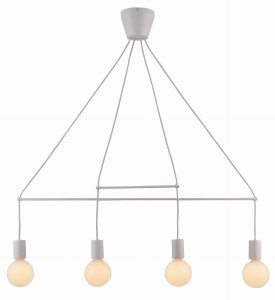 ALTO LAMPA WISZĄCA 4X40W E27 BIAŁY MATOWY | Candellux 34-70906