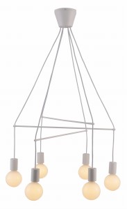 ALTO LAMPA WISZĄCA 6X40W E27 BIAŁY MATOWY | Candellux 36-70920