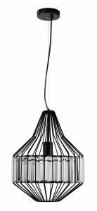 ALVARO 1 LAMPA WISZĄCA 30 1X40W E27 CZARNY | Candellux 31-55163