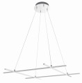 ANDROS LAMPA WISZĄCA 70X70 40W LED SREBRNY 4000K APETI | Candellux A0020-340