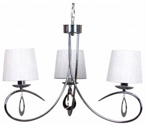 ARNIKA LAMPA WISZĄCA 3X40W E14 CHROM / BIAŁY | Candellux 33-21663