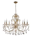 AURORA LAMPA WISZĄCA 8*40W E14 ZŁOTO | Candellux 38-98644