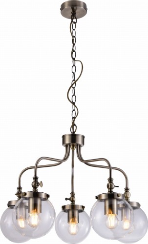BALLET LAMPA WISZĄCA 5X40W E27 PATYNOWY | Candellux 35-70876