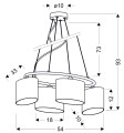 BAN LAMPA WISZĄCA 4X40W E14 CHROM | Candellux 34-70807