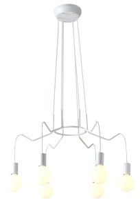BASSO LAMPA WISZĄCA 6X40W E27 BIAŁY MATOWY | Candellux 36-71026